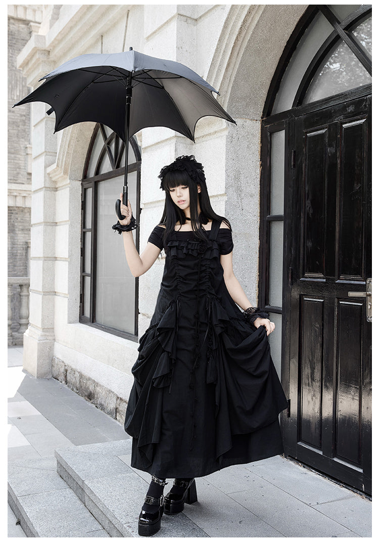 薔薇の棘 ルーズジャンパースカート 3点セット