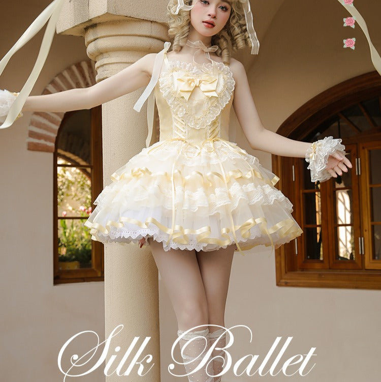 [Pre-orders available until 1/28] Silk Ballet Jumper Skirt - Short Length