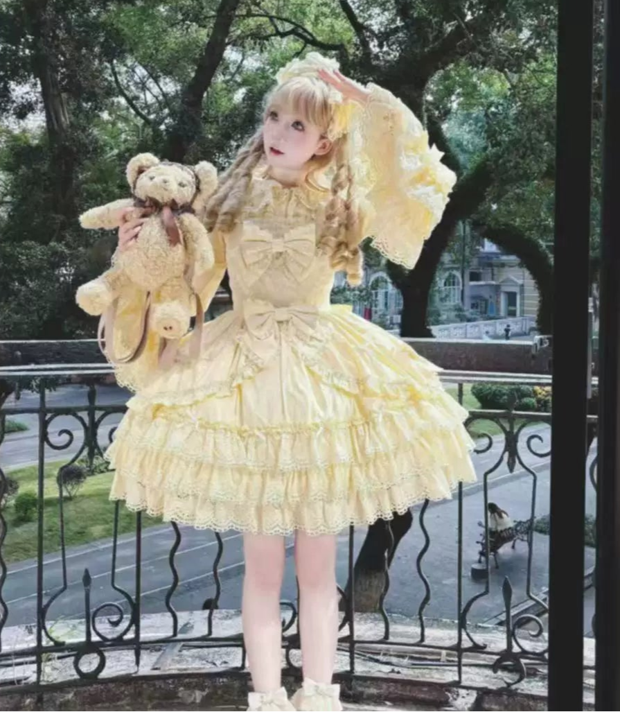 [Pre-orders available until 2/16] Pure Love Heart Language Ribbon and Lace Jumper Skirt