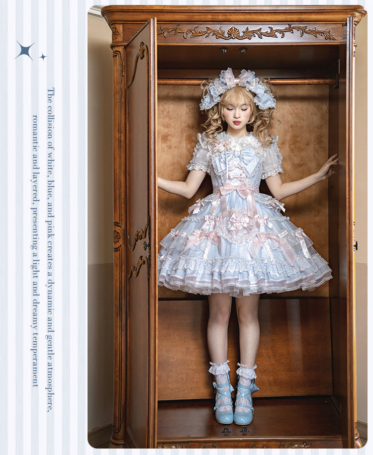 【受注予約5/14まで】Striped Maiden ハートのジャンパースカート