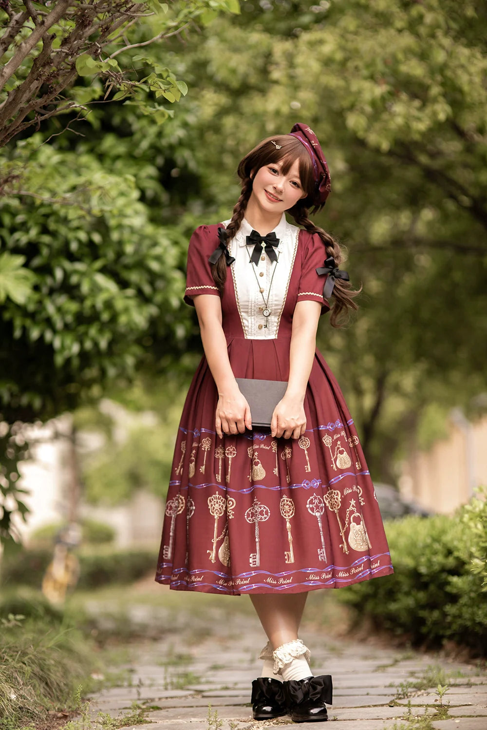 [Pre-order] Secret Key Antique Short Sleeve Dress