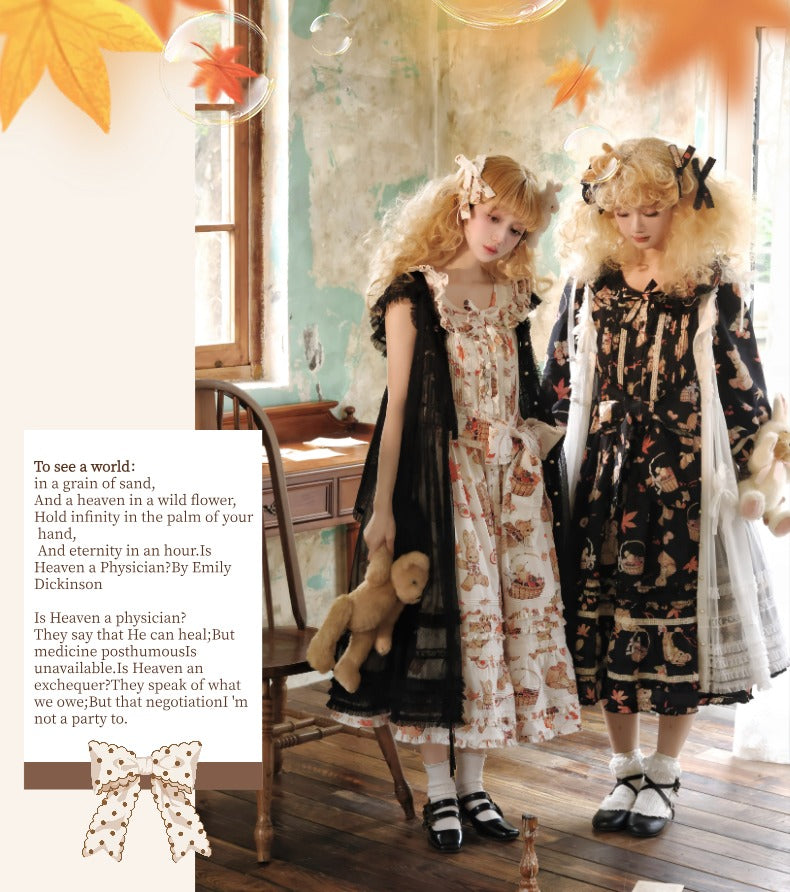 [Pre-orders available until 10/29] Autumn Rabbit Bear Long Gilet