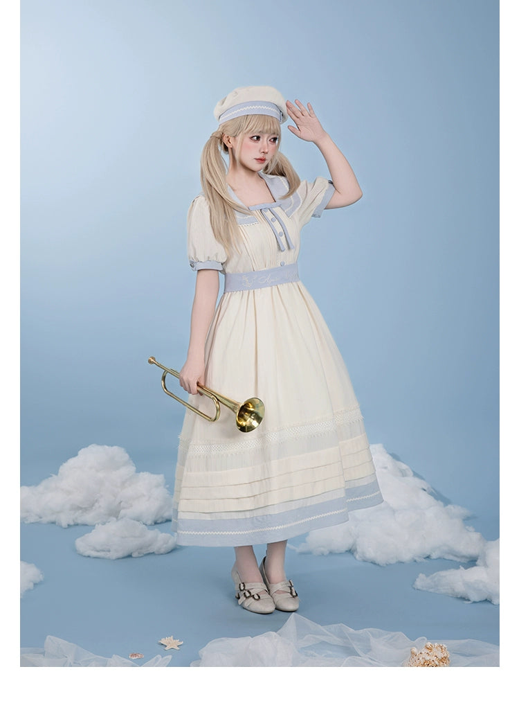 【受注予約7/23まで】Voyage Poem クラシカルマリンワンピース