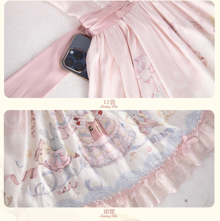 【受注予約12/26まで】Sweet Wedding Cake 刺繍ワンピース