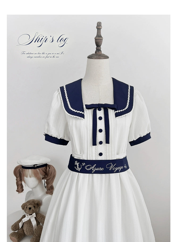 【受注予約7/23まで】Voyage Poem クラシカルマリンワンピース
