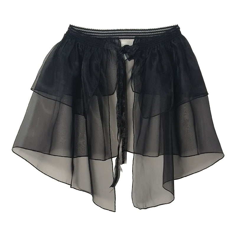 JOKER CARD Setup with block check tulle skirt