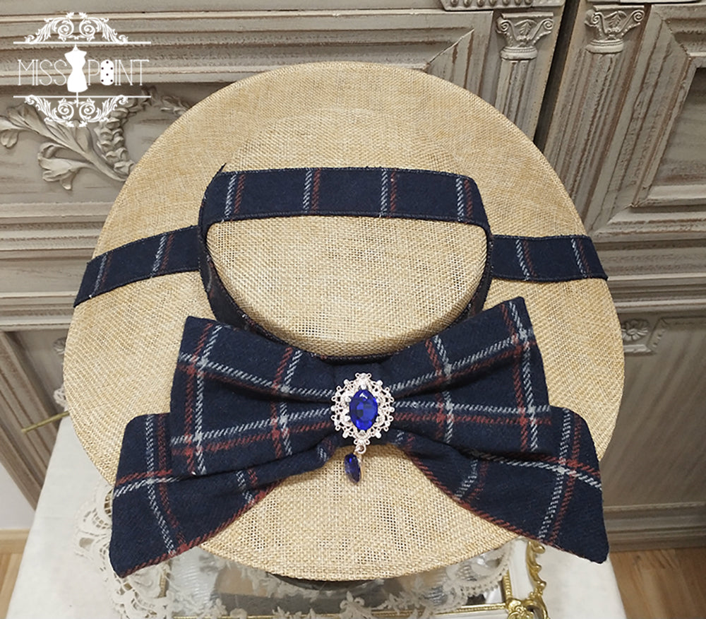 [Simultaneous purchase only] British Classical Lolita Ribbon Hat