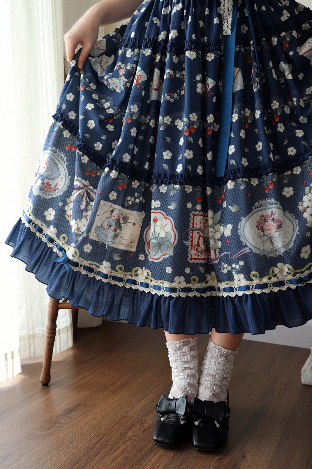 【予約販売】Sweetie Sheep プリントジャンパースカート