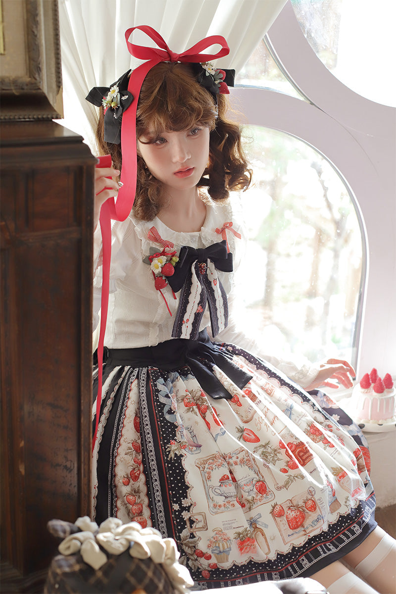 Strawberry Manor プリントスカート
