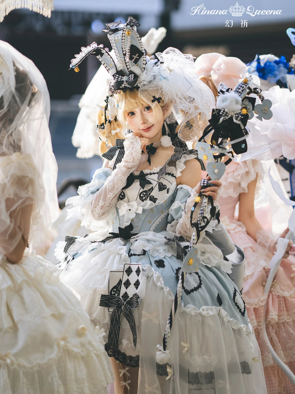 【受注予約7/22まで】Alice's Banquet ヴェール付きドレス・ロング丈