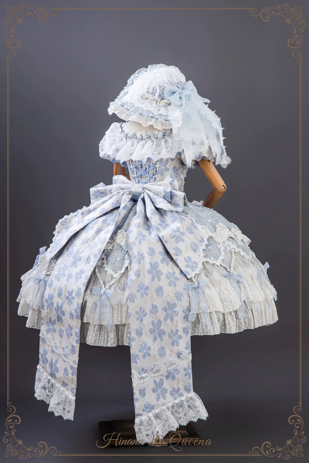 【受注予約9/16まで】Dream Magnifique プリンセスドレス・ロング丈・パステルブルー