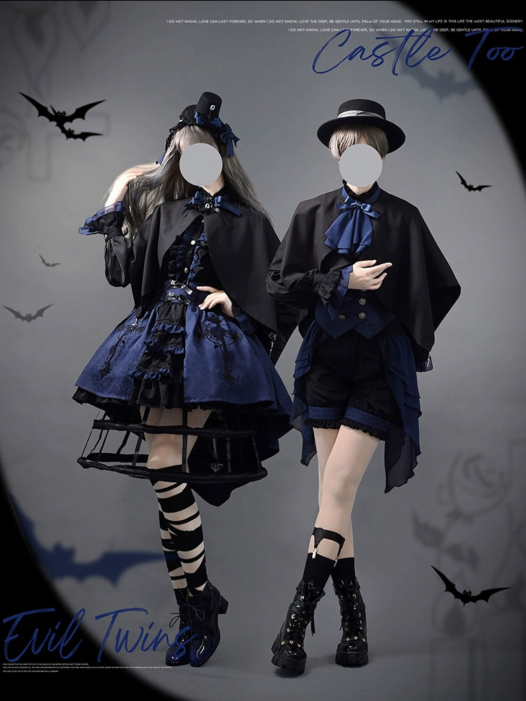 [Pre-order] Evil Twins Gothic Lolita Blouse, Vest, Cape, Skirt [10% off for 4 items]