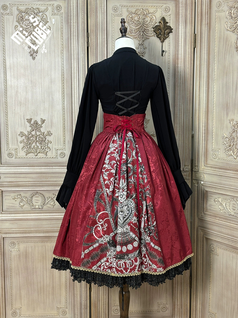 [Pre-orders available until 12/12] Eye of Horus Print Skirt, Corset Type