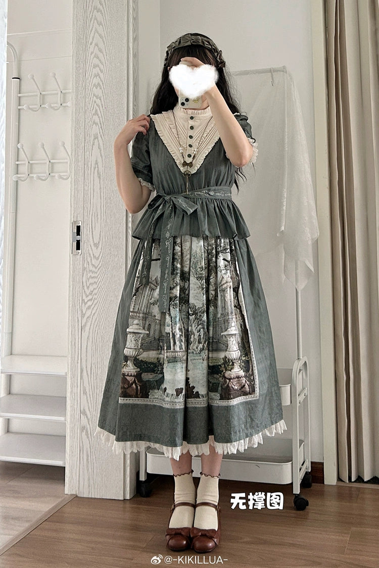 [Sales period ended] Fantasy Garden Print Skirt