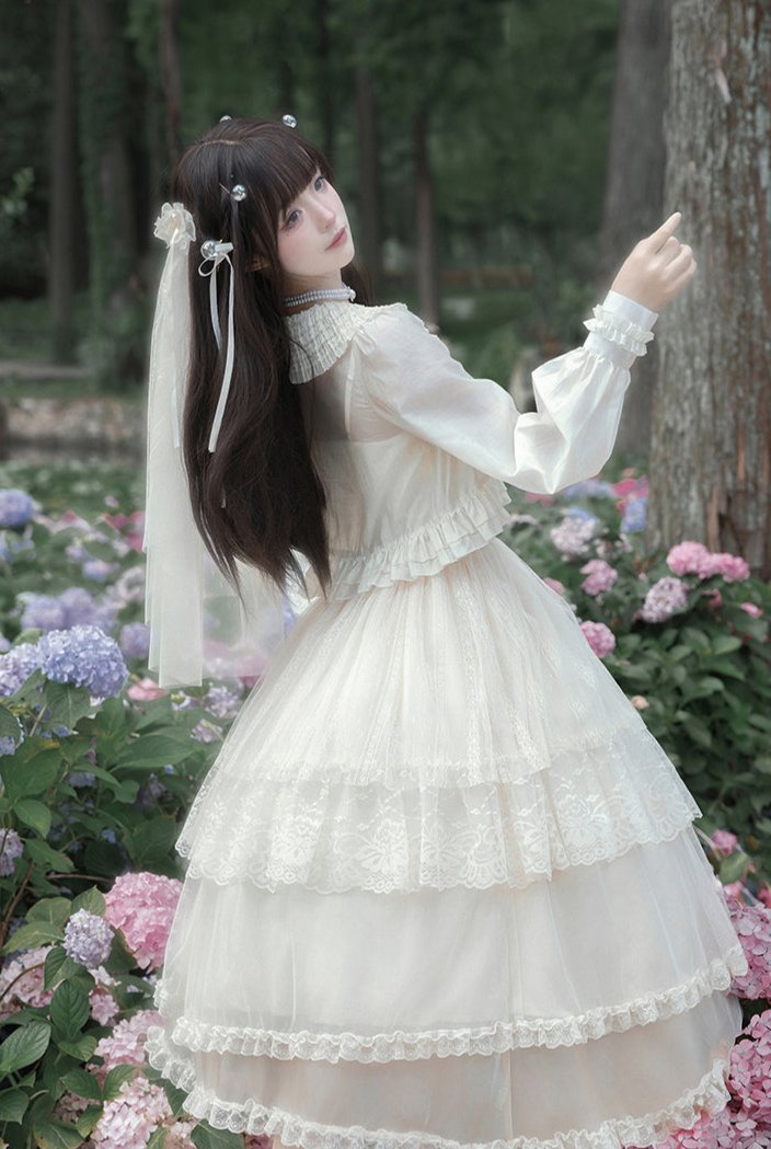 Forest Fairy Design Lace Jumper Skirt