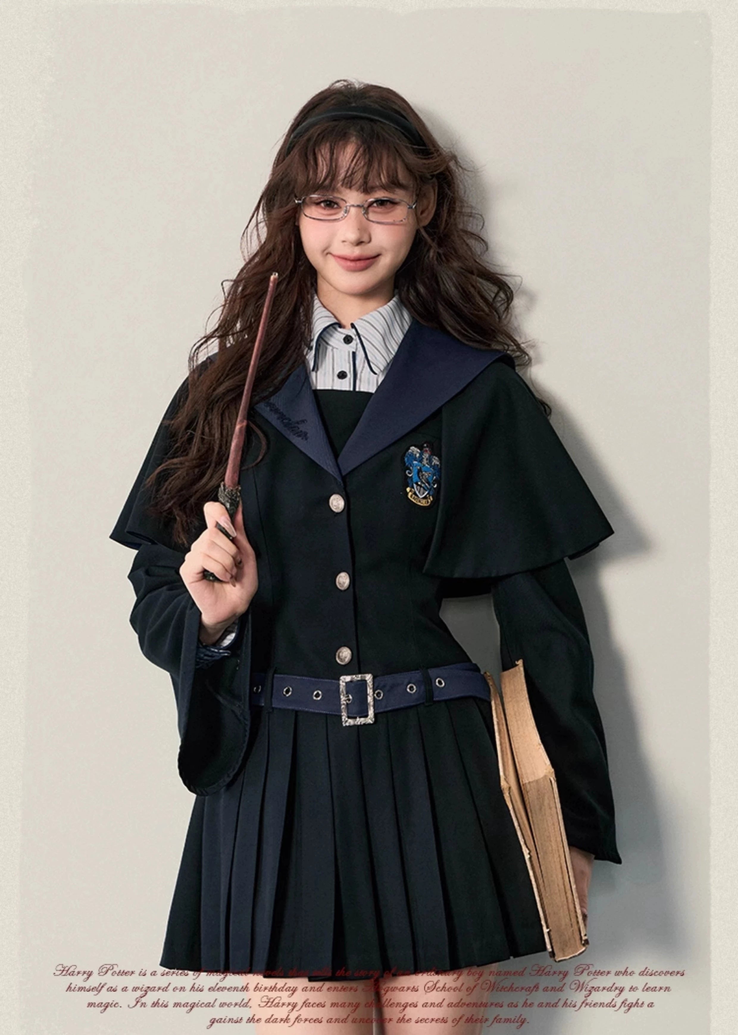[Pre-order] Hogwarts School of Witchcraft and Wizardry Cape Design Mini Dress