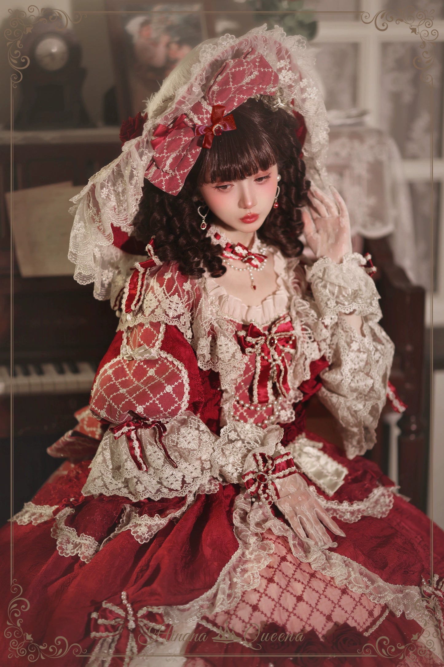 【受注予約6/26まで】Mirror Snow White プリンセスロングドレス・レッド