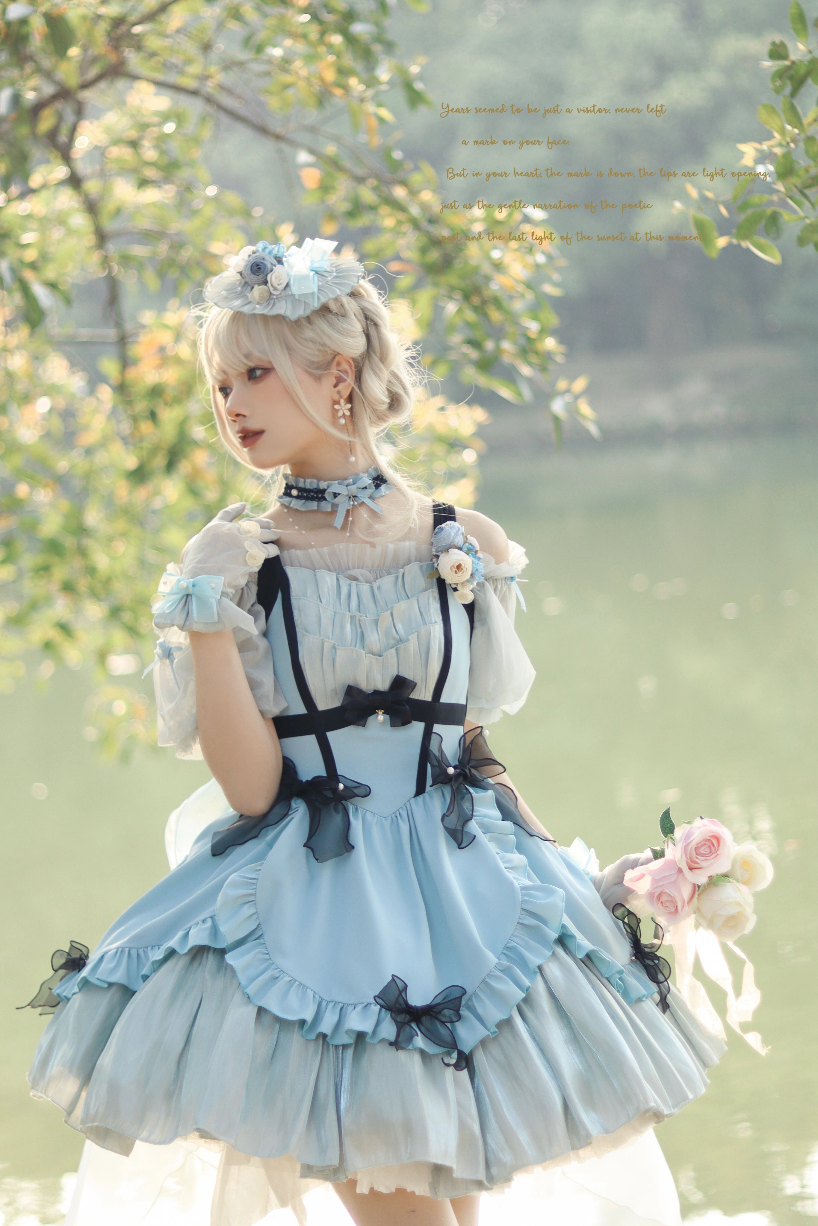 Rose Fairy イレギュラーヘムジャンパースカート 全5色