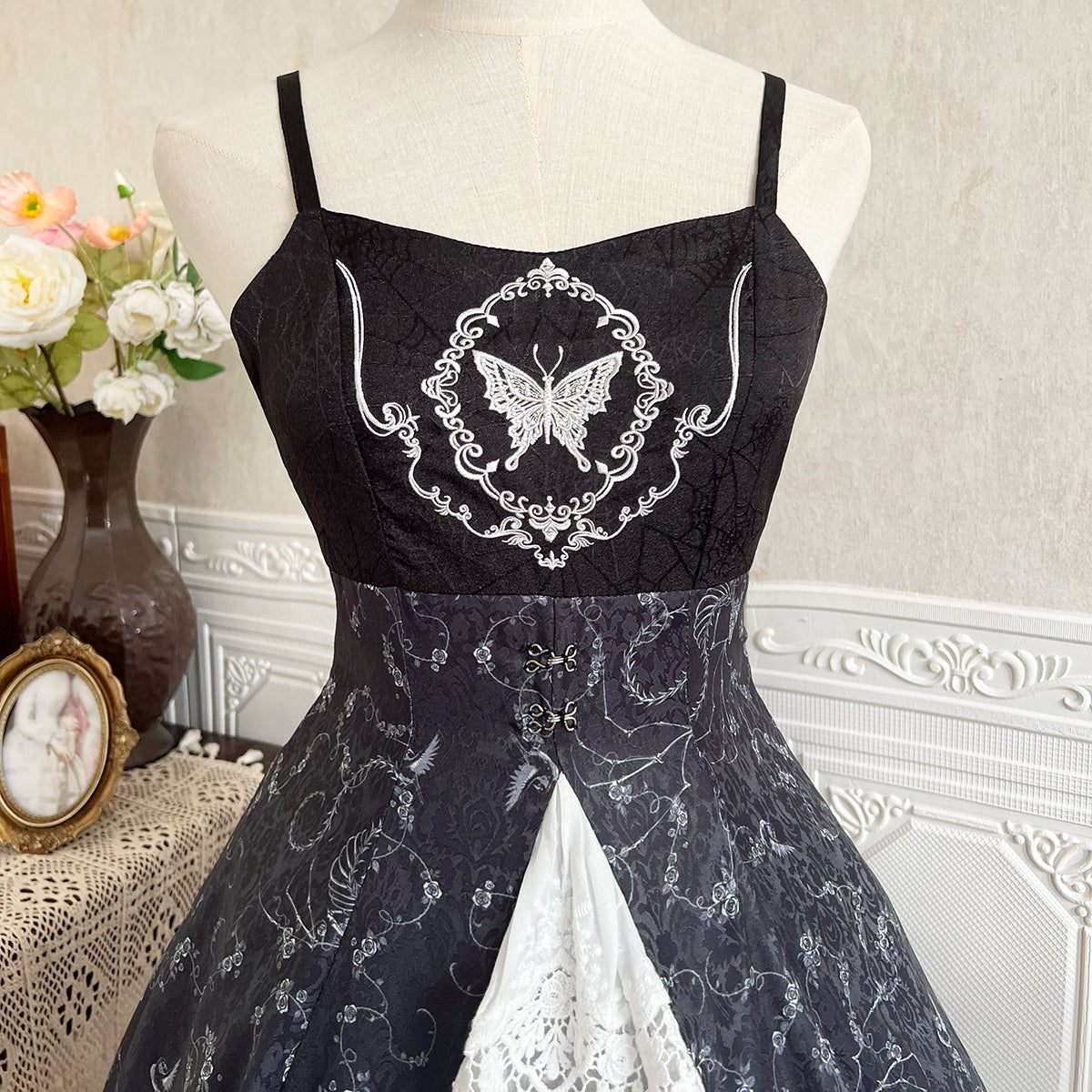Black Witch Elegant Gothic Lolita Jumper Skirt