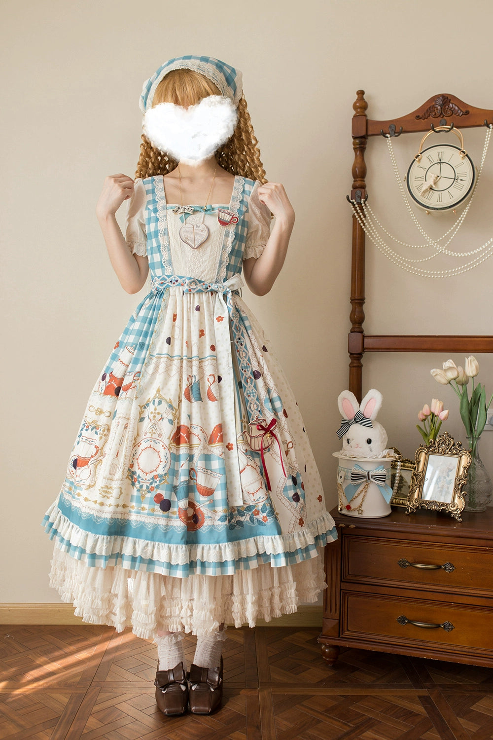 [Pre-order] Picnic Tea Party Square Neck Dress