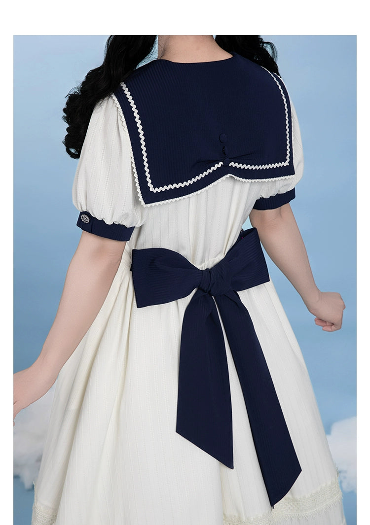 【受注予約7/23まで】Voyage Poem クラシカルマリンワンピース