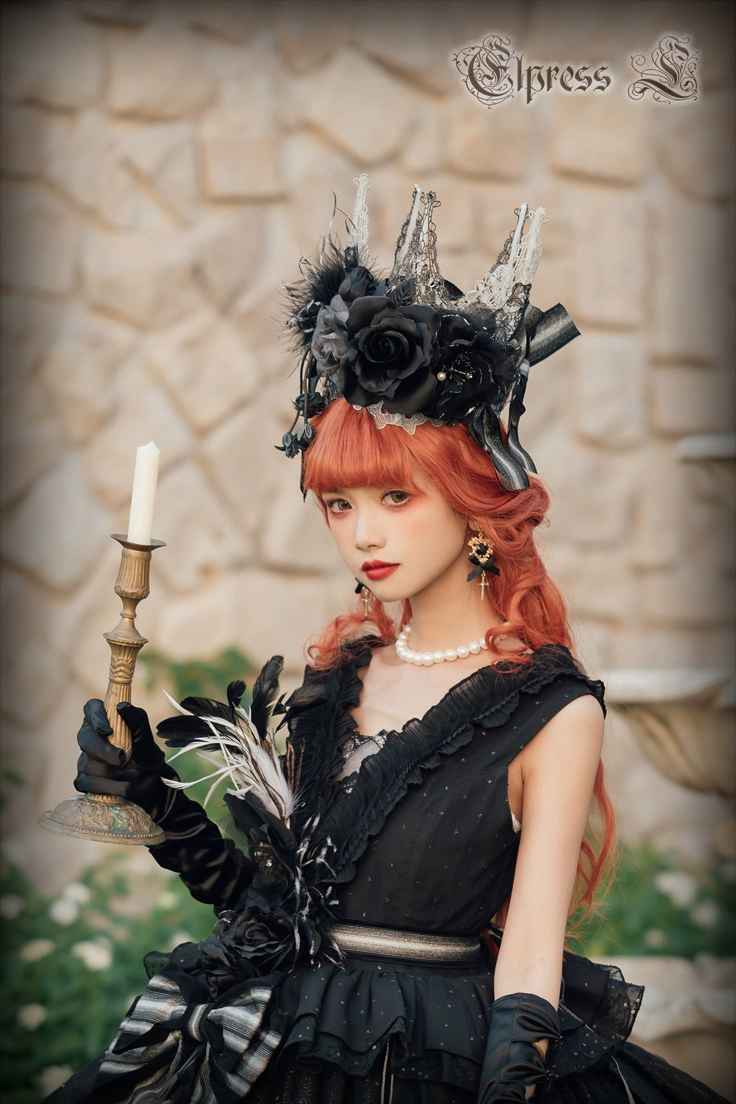 [Only available with simultaneous purchase] Rose Throne hat, arm sleeves and other accessories