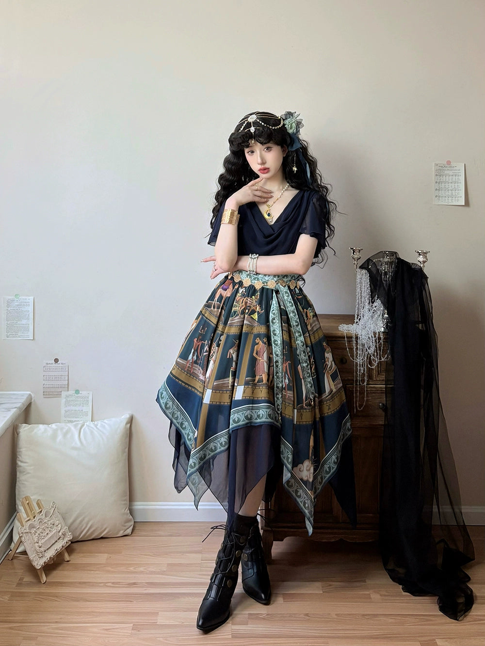 【受注予約6/12まで】Papyrus Storyイレギュラーヘムワンピース