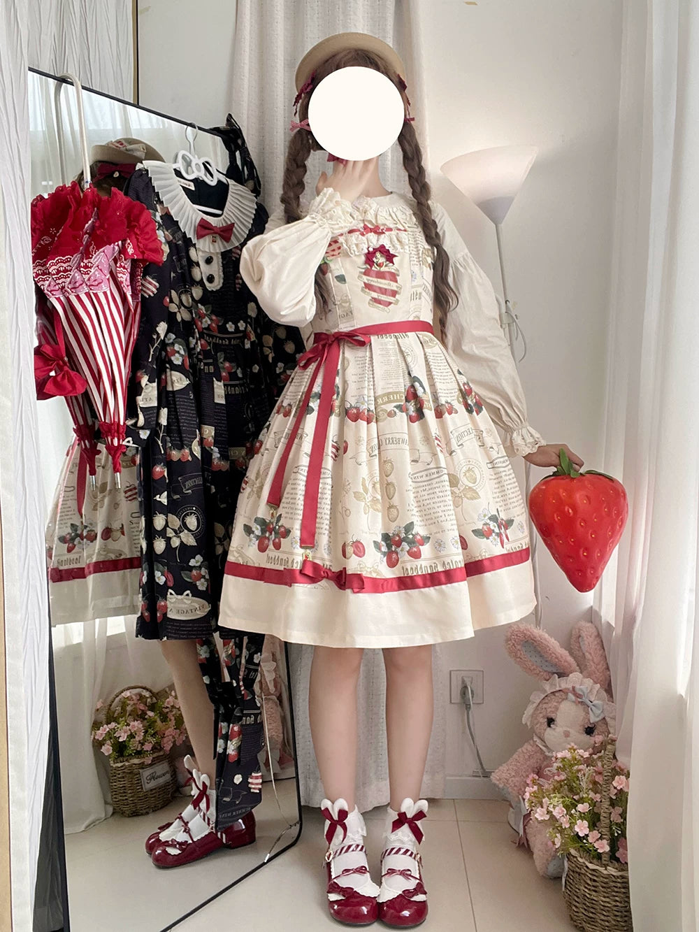 【予約販売】Strawberry Journal ジャンパースカート