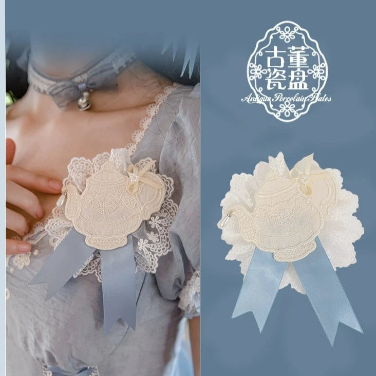 [Only available with simultaneous purchase] Antique Porcelain Plates Accessories