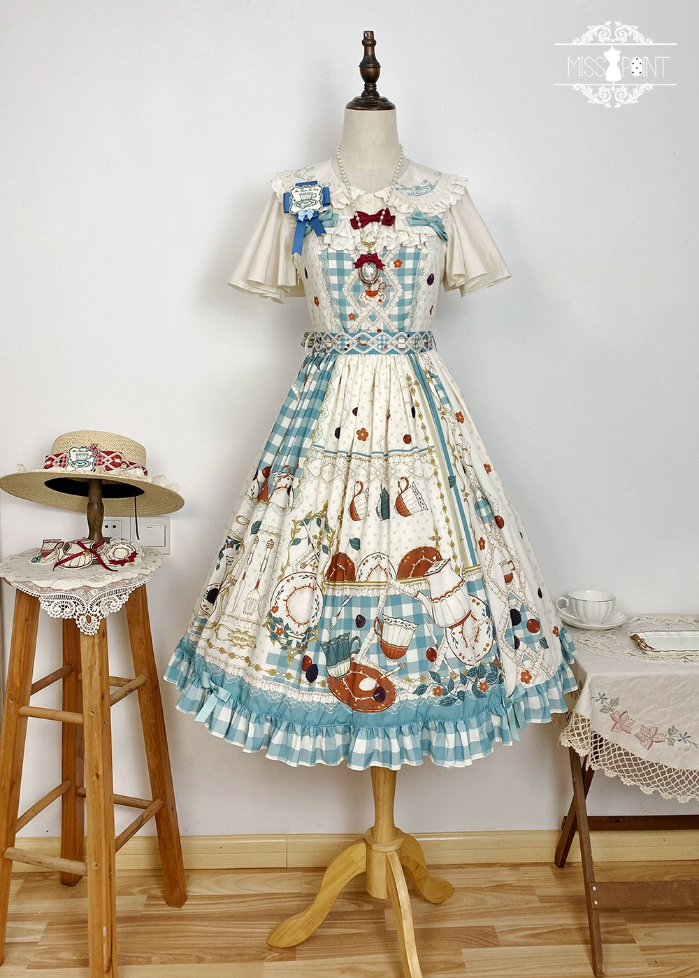 【予約販売】Picnic Tea Party ジャンパースカート