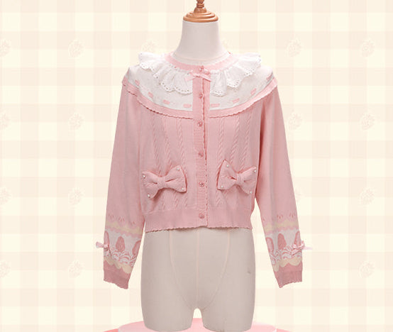 【受注予約11/18まで】Strawberry Cake Guide カーディガン