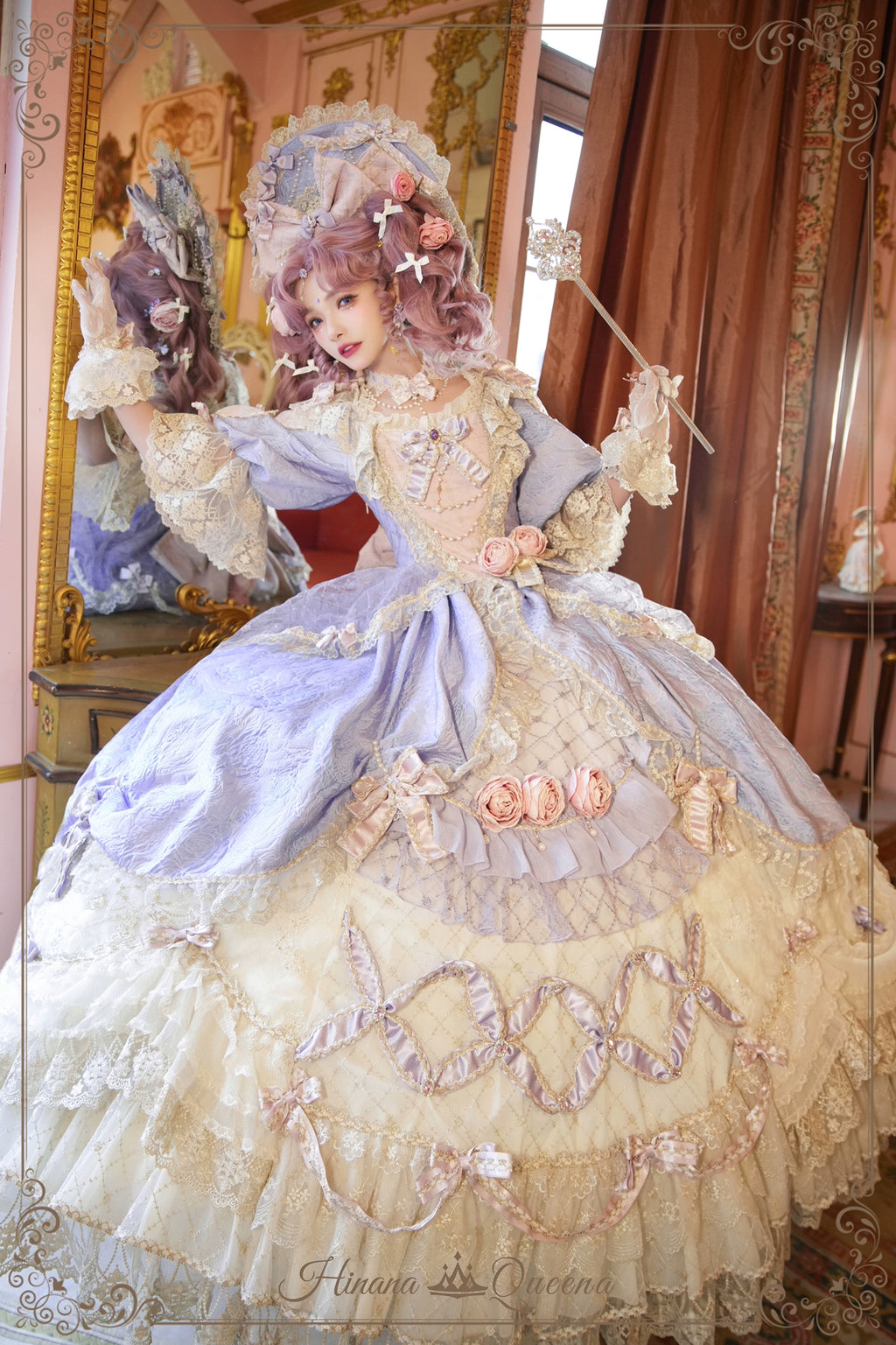 【受注予約6/26まで】Mirror Snow White プリンセスロングドレス・パープル