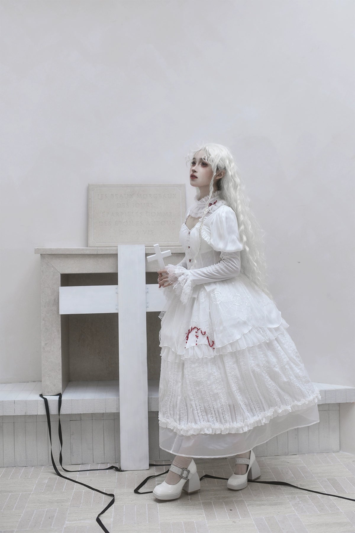 Twin Witches ゴシックチュールワンピースとインナースカート