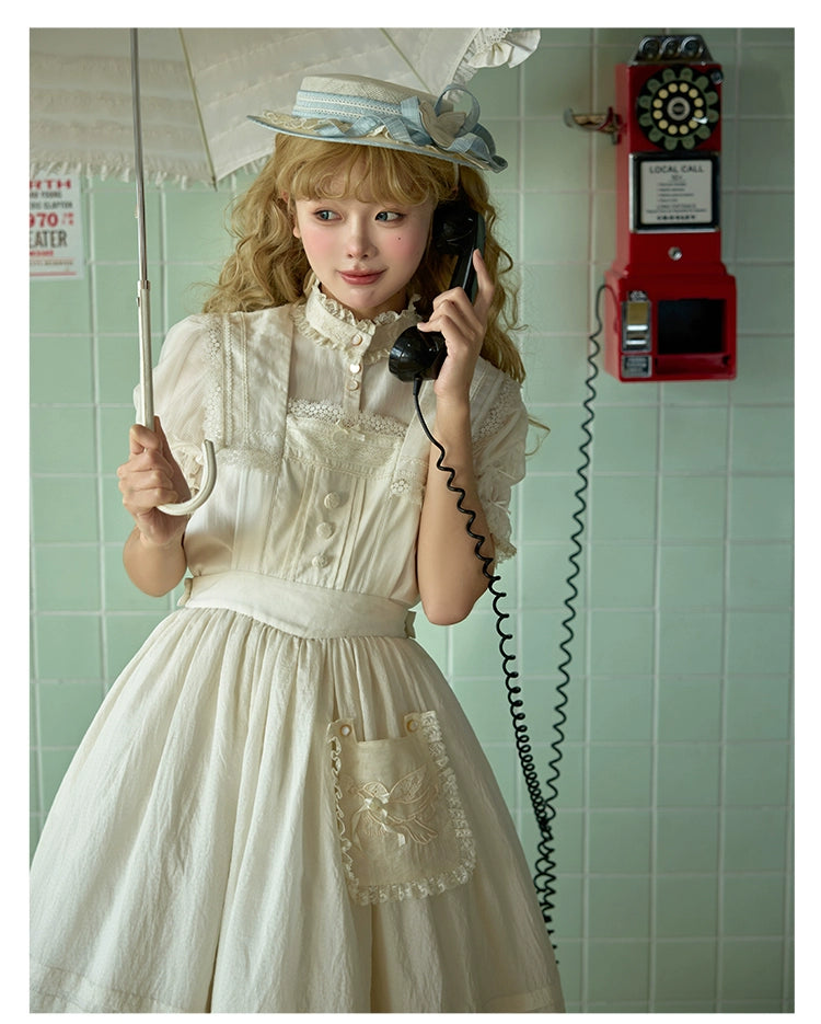 【受注予約5/29まで】Sailing Day セーラーカラーストラップジャンパースカート