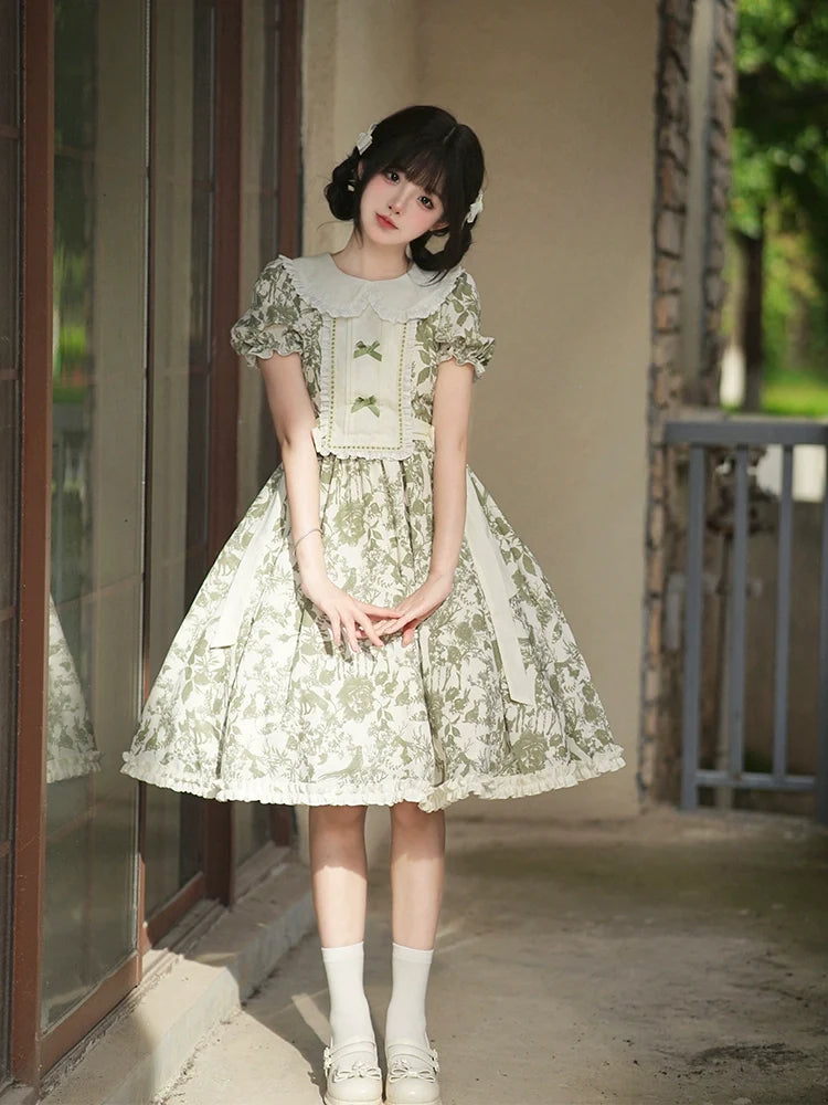 Forest Animals 2way short sleeve dress