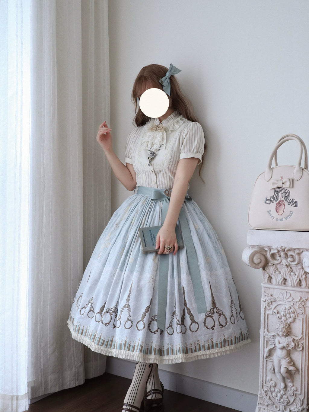 【受注予約8/27まで】Small Scissors プリントスカート・ロング丈