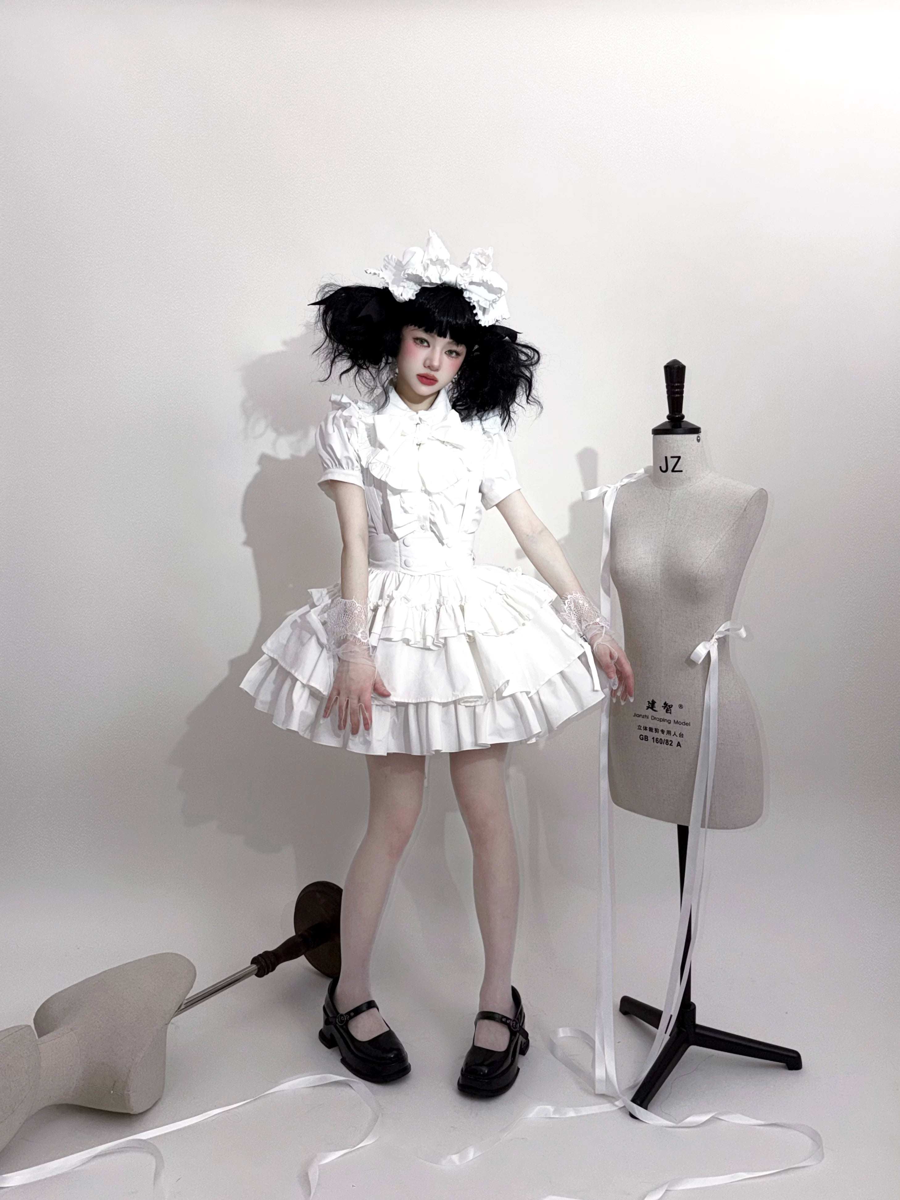 Doll's House フリル半袖ブラウス 全3色