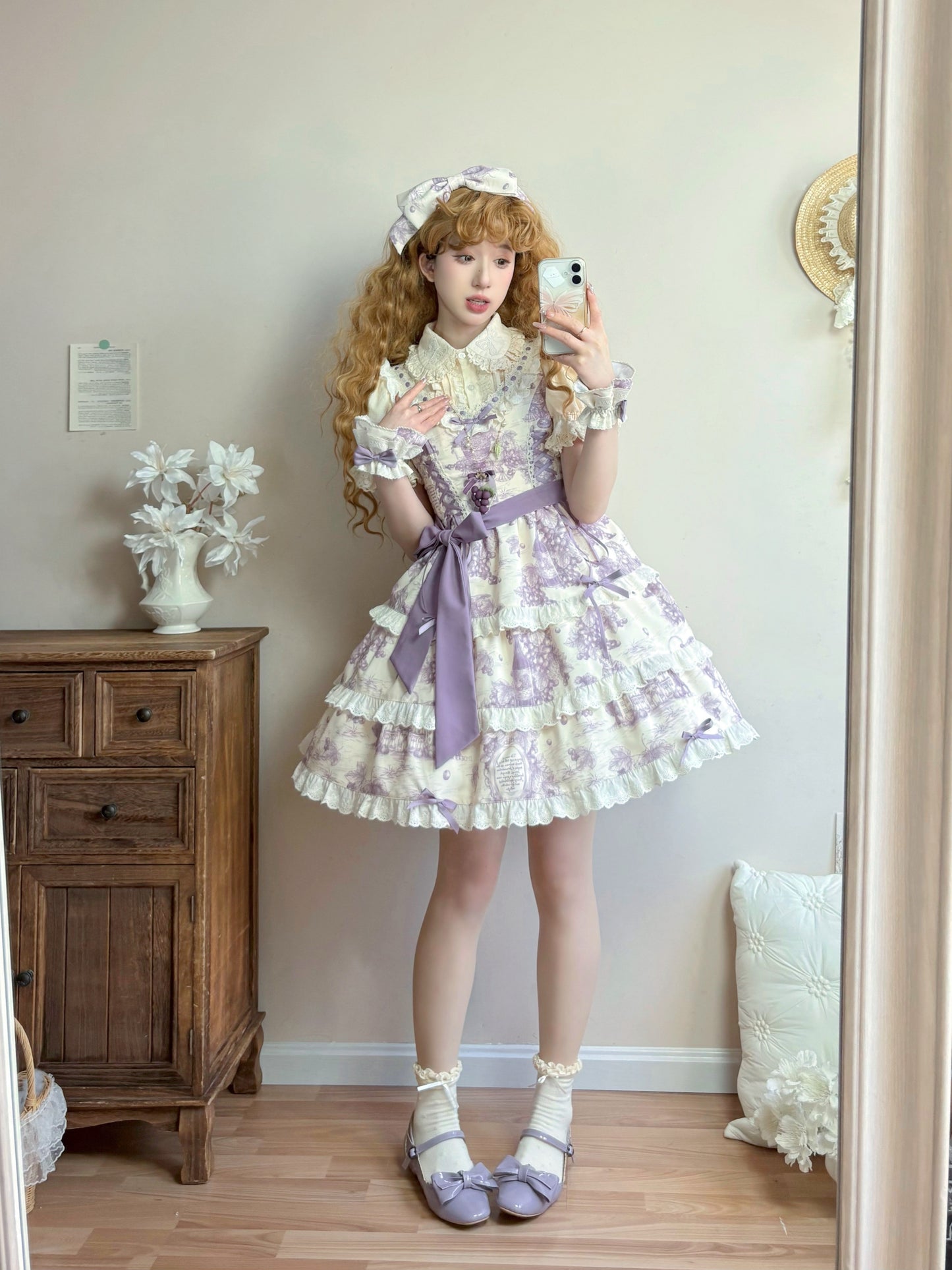[Pre-orders available until 7/11] Grape Moonling 2-way jumper skirt