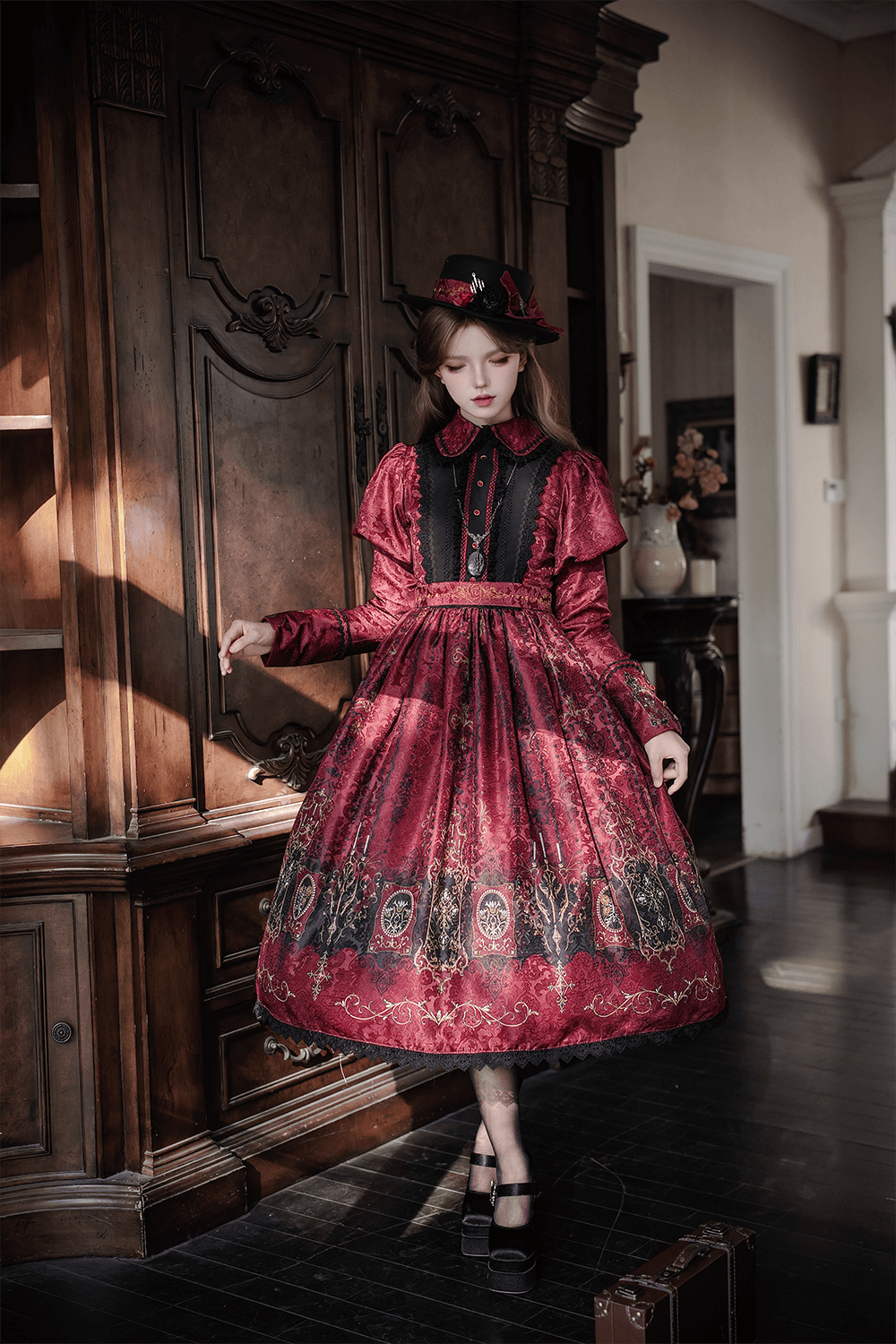 【受注予約1/18まで】Blood Night Lantern Master プリントワンピース・ジゴ袖タイプ