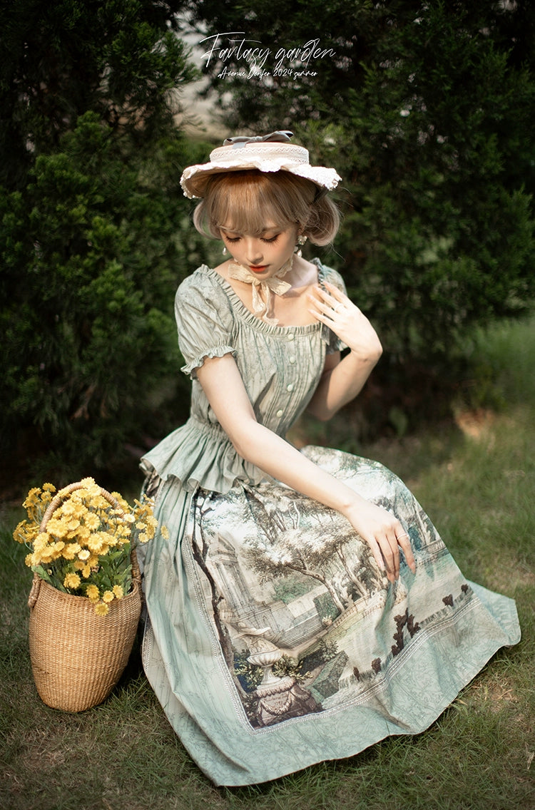 [Sales period ended] Fantasy Garden Print Dress