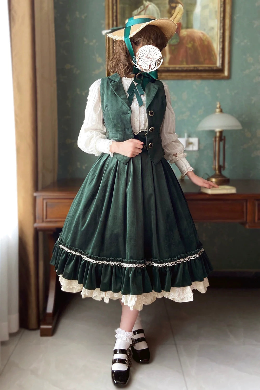 【予約販売】英国クラシカルロリィタ ベルベットベスト