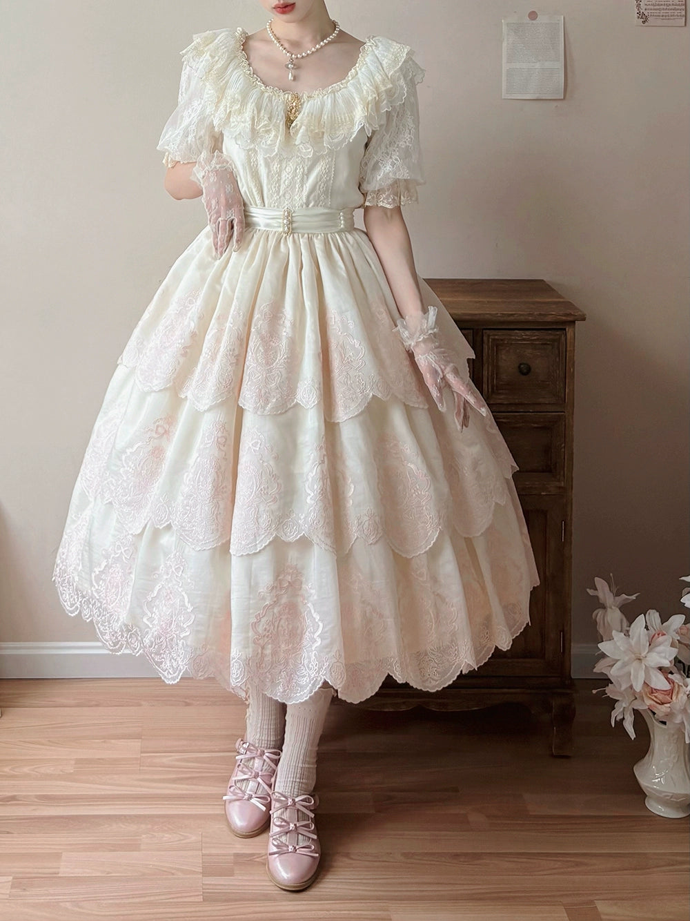 【受注予約9/25まで】Noble Garden 刺繍スカート