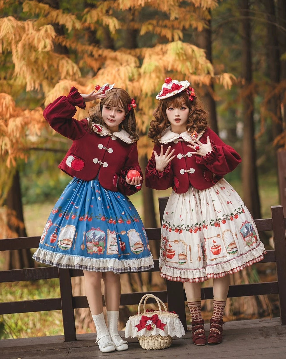 【予約販売】Apple Garden バイエルン風ジャンパースカート