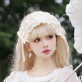 ribbon headdress with pearls