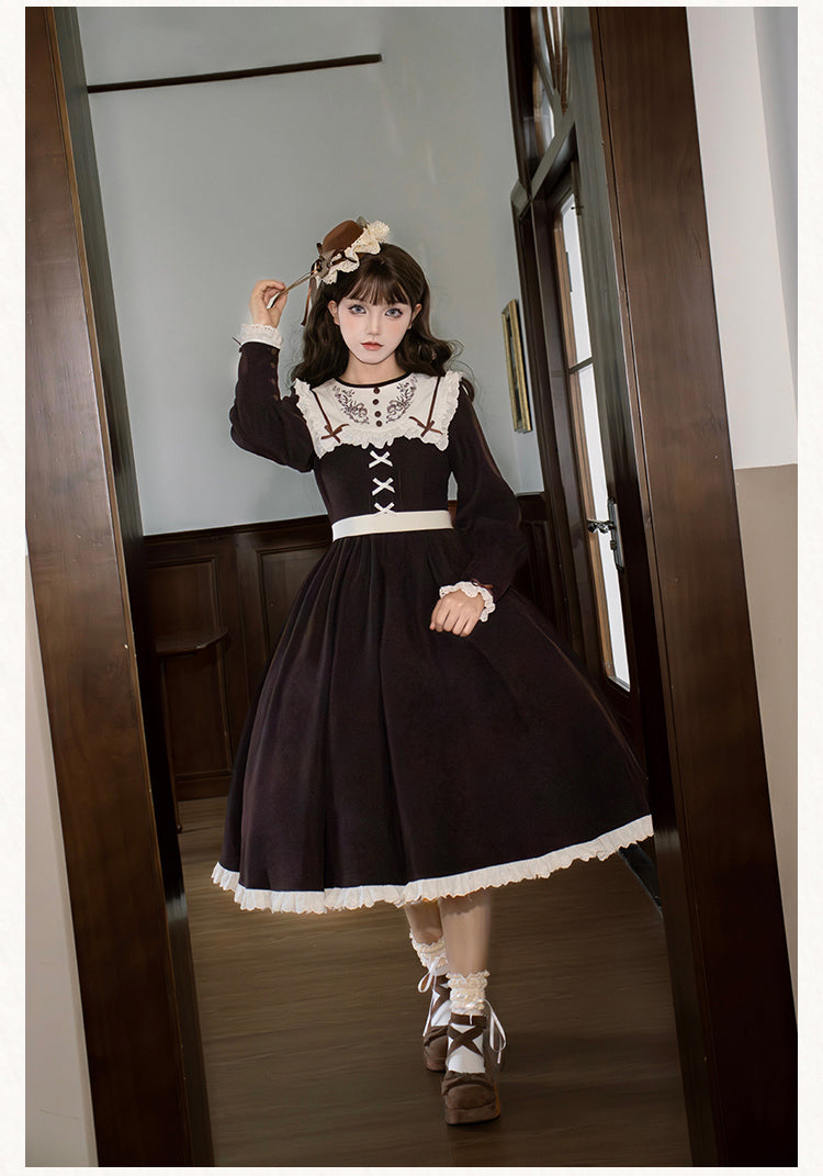 Bitter Sweet Bouquet Embroidered Long Dress
