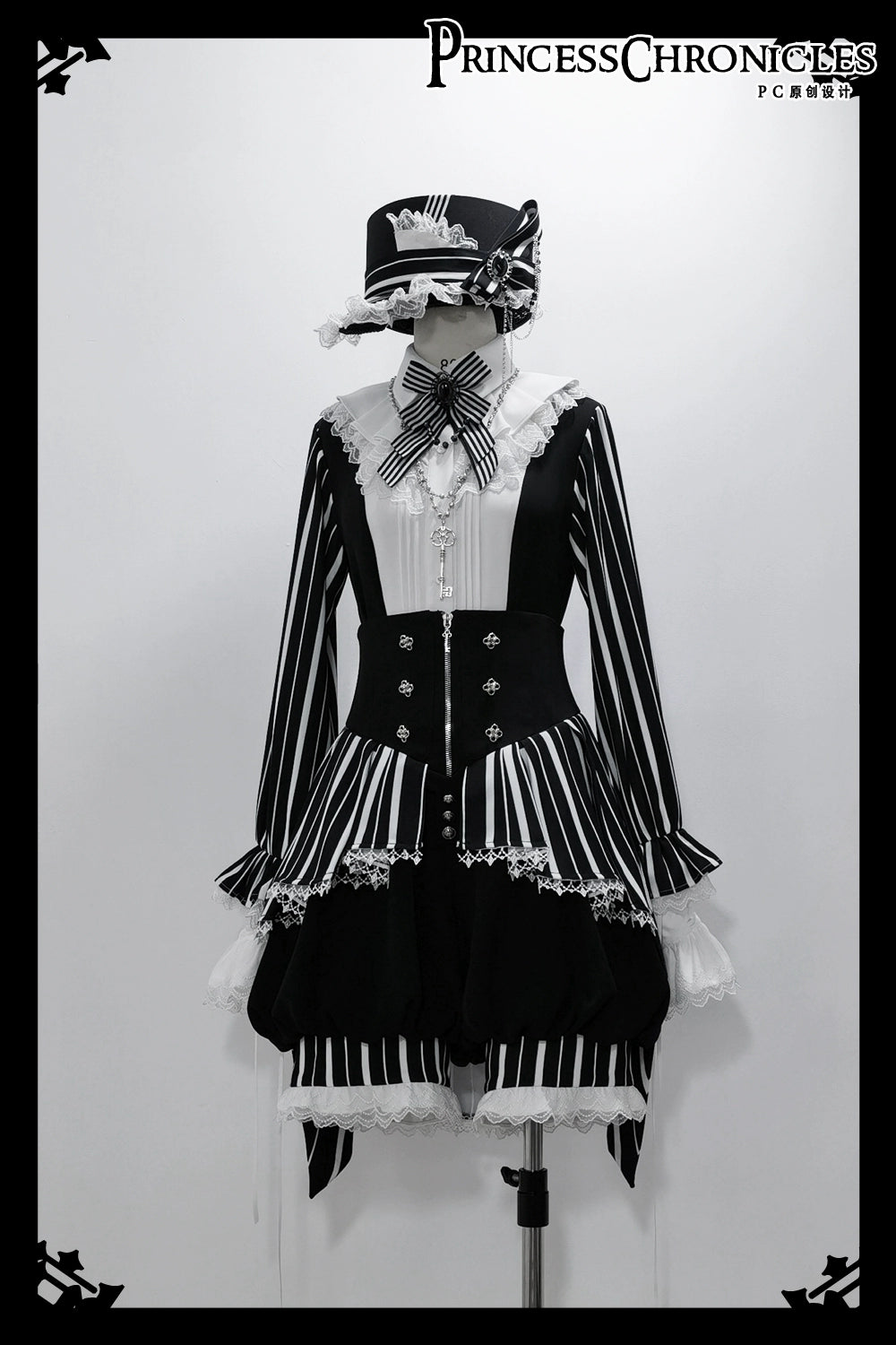 【予約販売】Marvelous Trick 皇子系ストライプショートパンツ