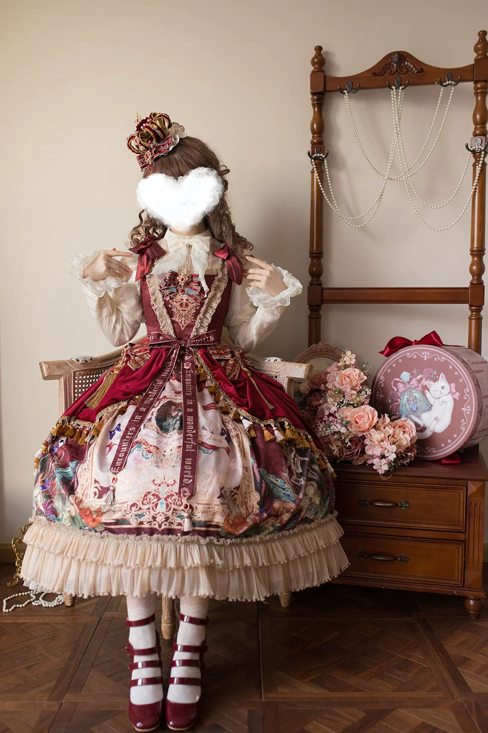 [Pre-order] Wanhua Mirror Western Aristocrat Style Jumper Skirt