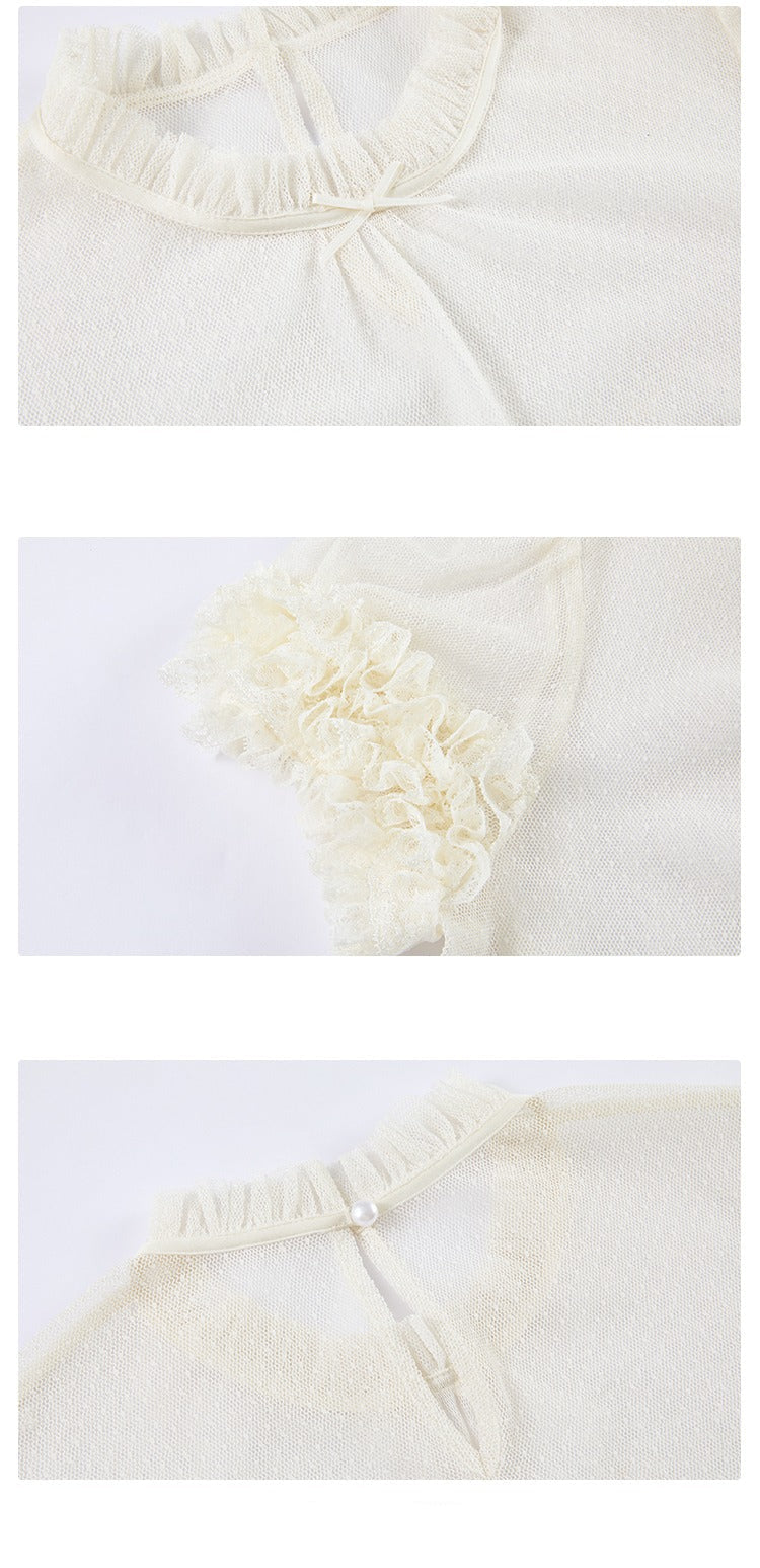 [Pre-orders available until 2/10] Ribbon Eternal Garden sheer blouse