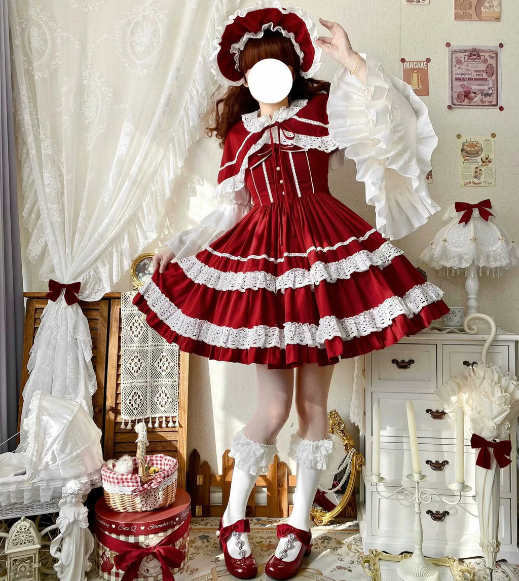 Caramel Doll レースのジャンパースカート