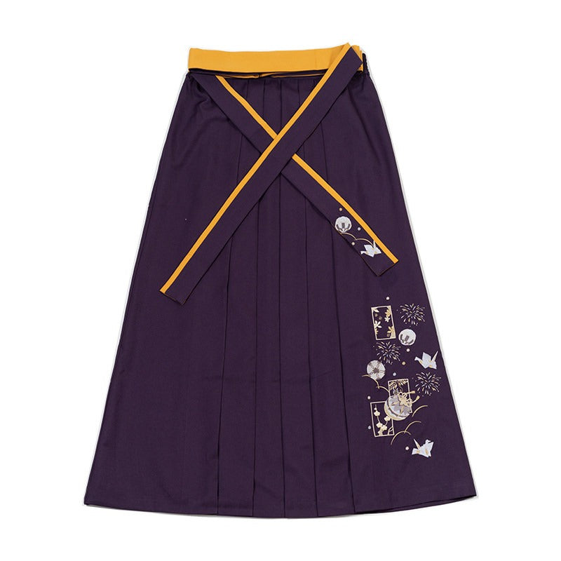 刺繍入り袴風スカート